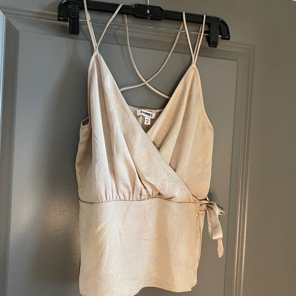 Express Tops - Express gold tank. Sz XS.